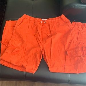 Orange Cargo Pants